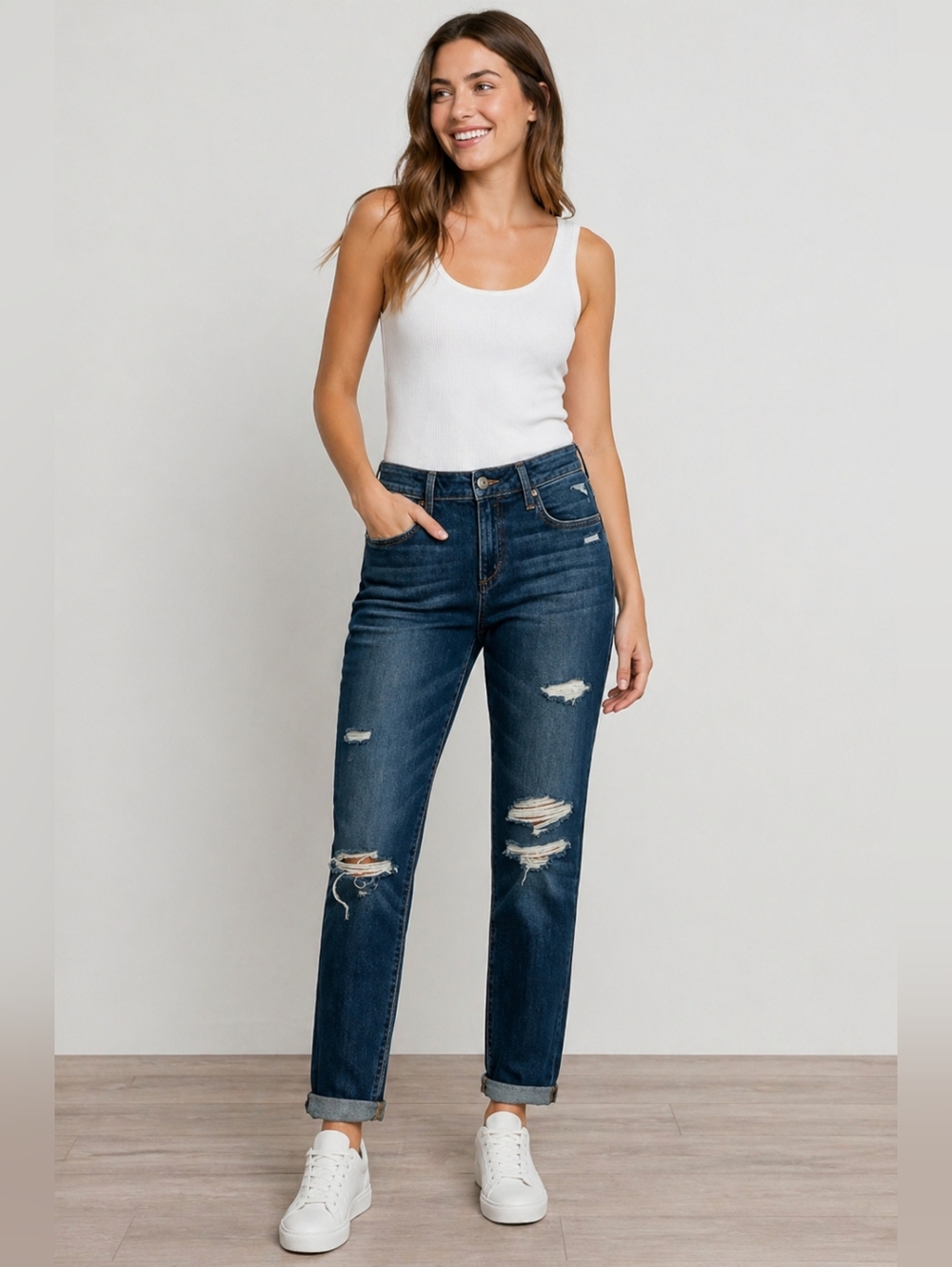 Joe's Jeans Skinny Ankle Distressed Jeans, Size 29